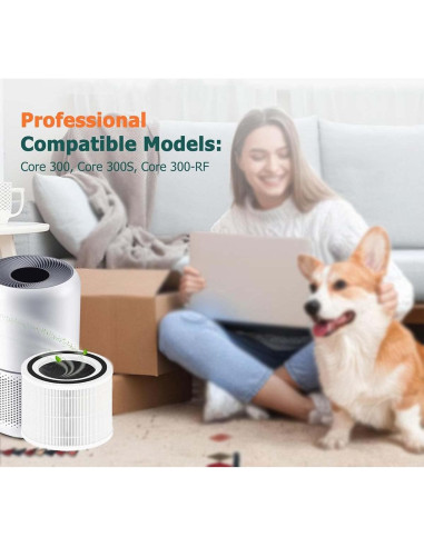 Paquete de 2 Filtros de Reemplazo H13 Genérico para Levoit Core 300