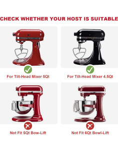 Accesorio de Paleta de Acero Inoxidable COFUN para KitchenAid 4.5-5Qt 2