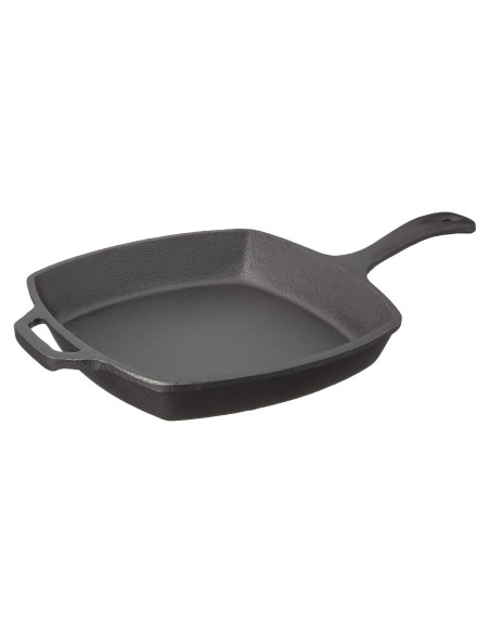 Sartén Cuadrada de Hierro Fundido Jim Beam 26.67 cm Pre Sazonada