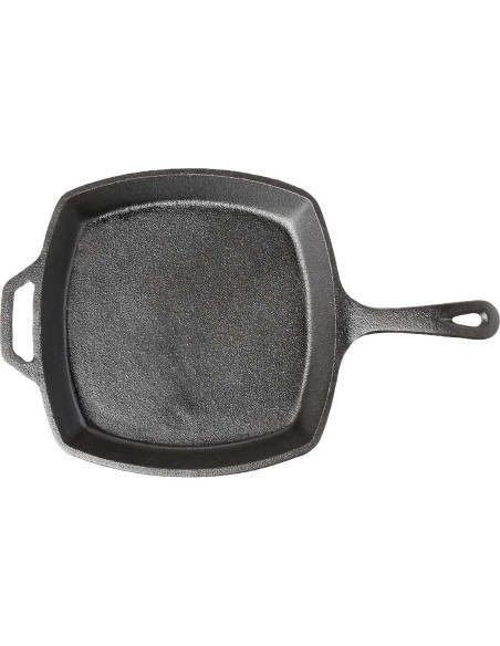 Sartén Cuadrada de Hierro Fundido Jim Beam 26.67 cm Pre Sazonada