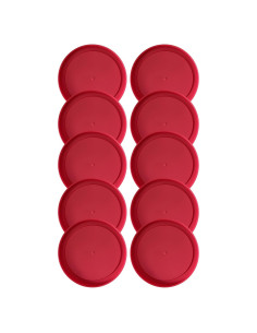 Tapa de Reemplazo Pyrex 7200-PC 5" Rojo - Paquete de 10