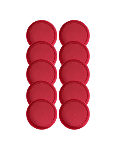 Tapa de Reemplazo Pyrex 7200-PC 5" Rojo - Paquete de 10