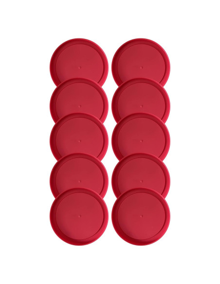 Tapa de Reemplazo Pyrex 7200-PC 5" Rojo - Paquete de 10
