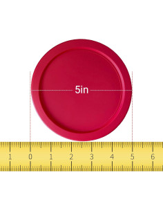 Tapa de Reemplazo Pyrex 7200-PC 5" Rojo - Paquete de 10 2