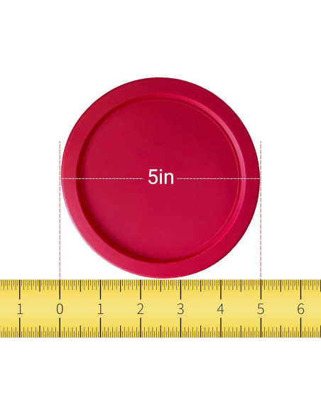 Tapa de Reemplazo Pyrex 7200-PC 5" Rojo - Paquete de 10