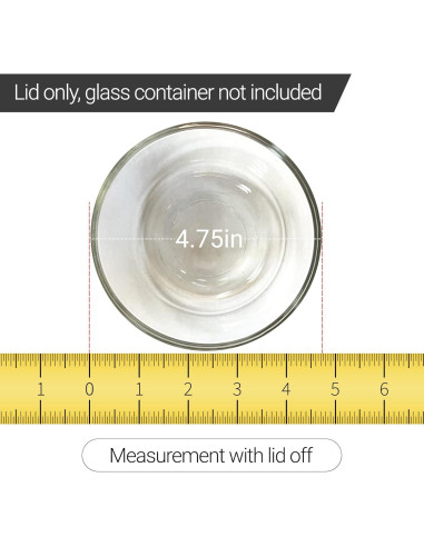 Tapa de Reemplazo Pyrex 7200-PC 5" Rojo - Paquete de 10