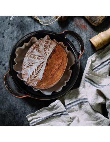 Olla Holandesa de Hierro Fundido Enameled AILIBOO 2L Naranja