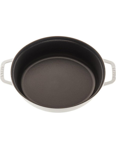 Cocotte de Hierro Fundido STAUB 5.75 qt Blanca para Guisos