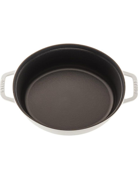 Cocotte de Hierro Fundido STAUB 5.75 qt Blanca para Guisos