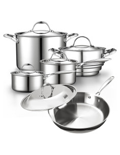 Juego de Utensilios de Cocina Cooks Standard 10 Piezas Acero Inoxidable