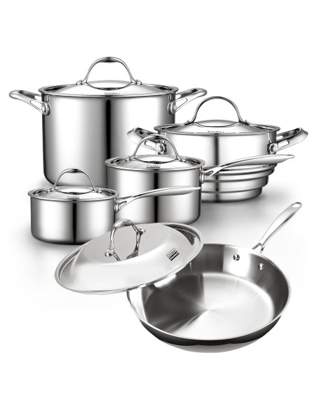 Juego de Utensilios de Cocina Cooks Standard 10 Piezas Acero Inoxidable