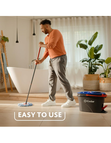 Sistema de Limpieza de Suelos O-Cedar EasyWring RinseClean con 4 Reemplazos