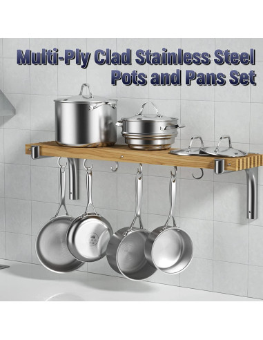 Juego de Utensilios de Cocina Cooks Standard 10 Piezas Acero Inoxidable