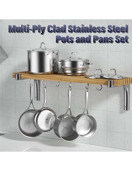 Juego de Utensilios de Cocina Cooks Standard 10 Piezas Acero Inoxidable