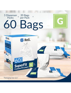 Bolsas de Basura Reli. SuperFit Cód. G 60 Unidades 30L 2