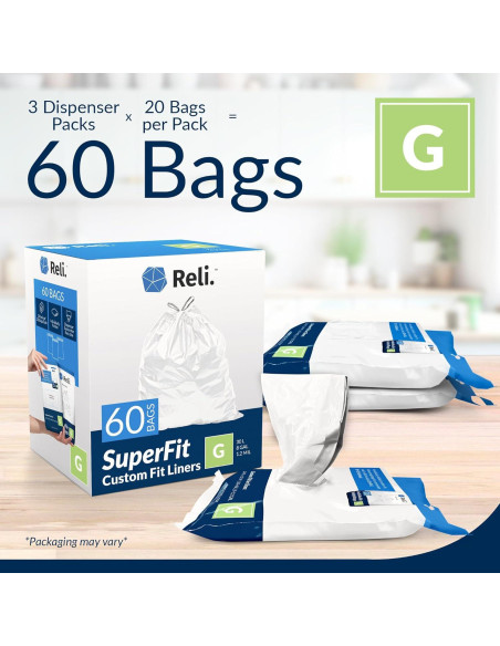 Bolsas de Basura Reli. SuperFit Cód. G 60 Unidades 30L