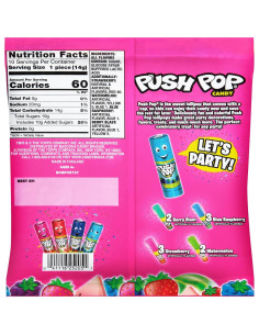 Paletas Push Pop 10 Unidades Surtidas Fresa y Sandía 2