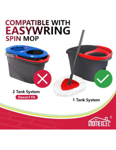 Cabezas de Repuesto HOMEXCEL para Mopa O-Cedar - Paquete de 3 Microfibra 2