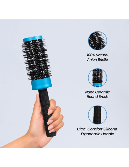Cepillo Redondo Cerámica Nano ForPro 5.08 cm Cerdas Aniónicas