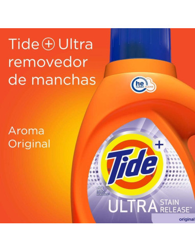 Detergente Líquido para Ropa Tide Plus Ultra 1.30L Aroma Original