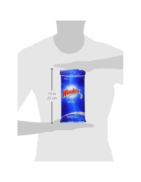 Toallitas de limpieza Windex para vidrio y superficies 28 unidades