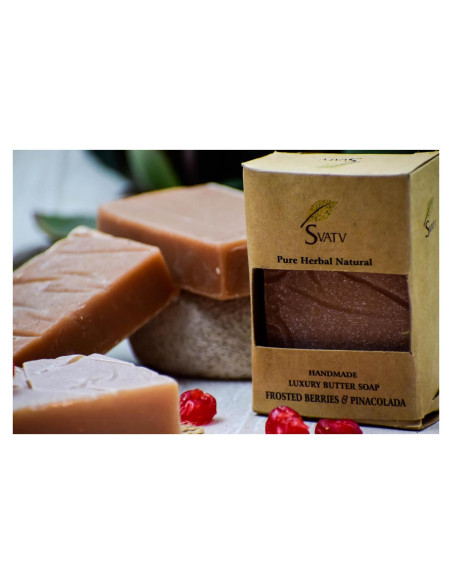 Jabón Herbal SVATV Bayas Escarchadas y Pinacolada 125g