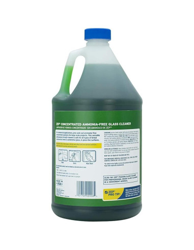 Limpiador de Vidrios Concentrado Zep 3.78L Sin Amoníaco (Caja de 2)