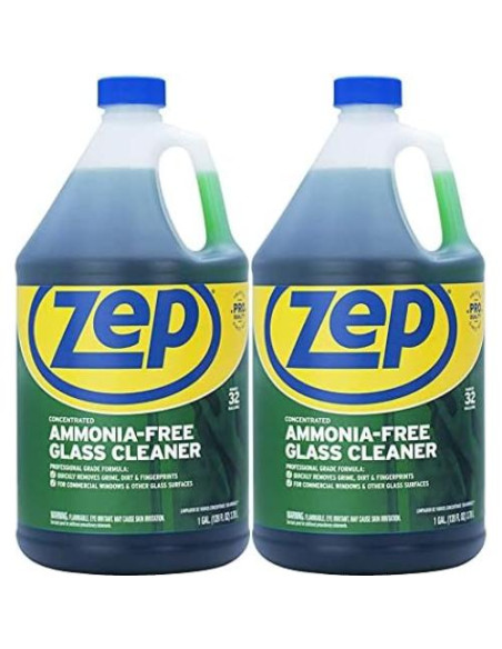 Limpiador de Vidrios Concentrado Zep 3.78L Sin Amoníaco (Caja de 2)