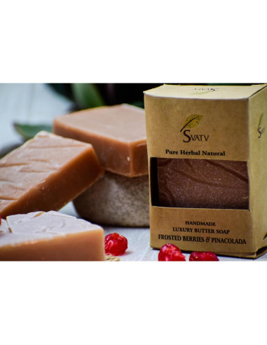 Jabón Herbal SVATV Bayas Escarchadas y Pinacolada 125g