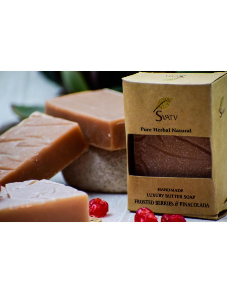 Jabón Herbal SVATV Bayas Escarchadas y Pinacolada 125g