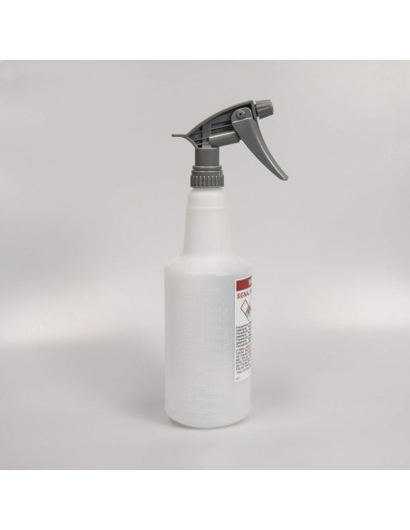 Botellas de Spray Preetiquetadas GHS HCL 24oz (0.71 L) Vacías