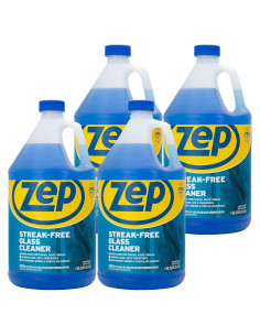 Limpiador de Vidrios Zep Sin Rayas - 3.78 L (Pack de 4)