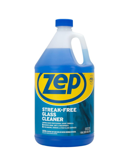 Limpiador de Vidrios Zep Sin Rayas - 3.78 L (Pack de 4)