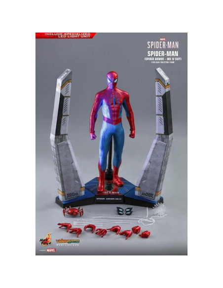 Figura de Acción Hot Toys Spider-Man Armadura MK IV 30 cm Figura de Acción Hot Toys Spider-Man Armadura MK IV 30 cm