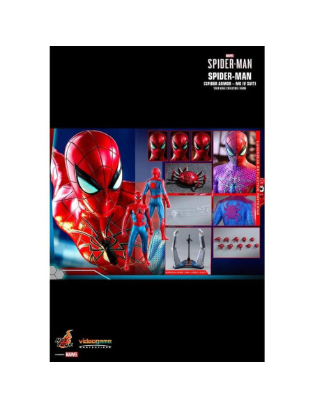 Figura de Acción Hot Toys Spider-Man Armadura MK IV 30 cm Figura de Acción Hot Toys Spider-Man Armadura MK IV 30 cm