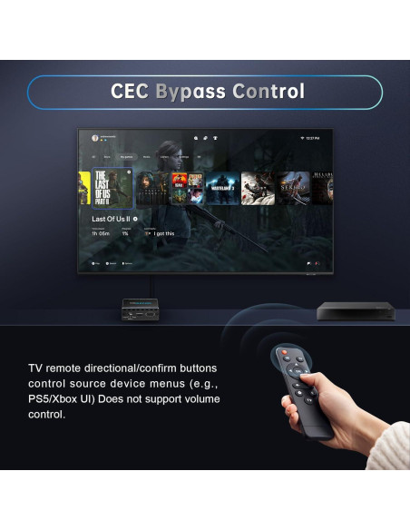 Extractor de Audio HDMI 2.1 EZCOOTECH 4K@120Hz eARC SPDIF