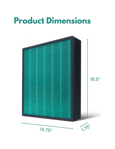 Filtro HEPA Nispira AP-1720-FP para Purificador Coway Airmega 250