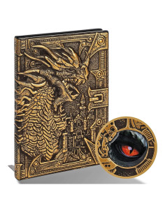 Cuaderno de cuero A5 Wunhunew Dragón 3D 200 páginas