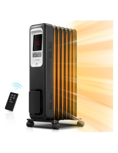 Calefactor de Radiador Eléctrico FOHERE 1500W con Termostato