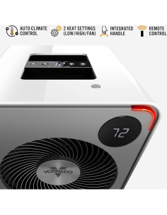 Calefactor Vornado VMH500 Eléctrico con Control Remoto y Clima Automático 2