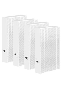 Paquete de 4 Filtros HEPA R Honeywell HRF-R3 R2 R1 para Aire