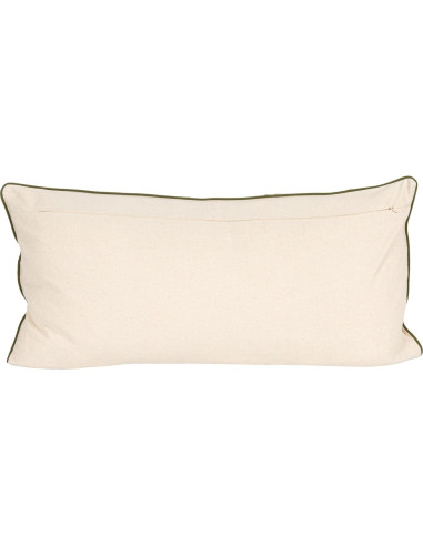 Almohada Lumbar Algodón Creative Co-Op 81x36 cm Bordado Helechos