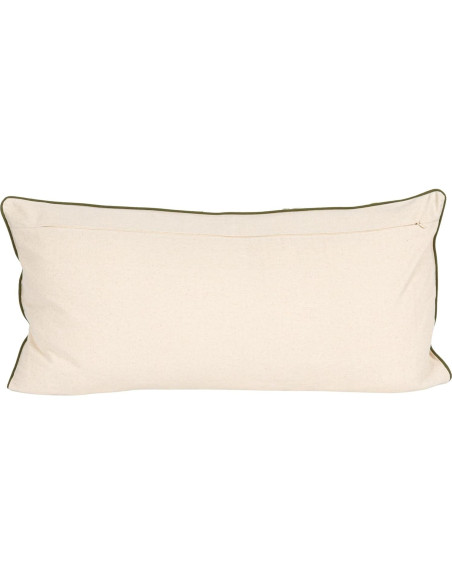 Almohada Lumbar Algodón Creative Co-Op 81x36 cm Bordado Helechos