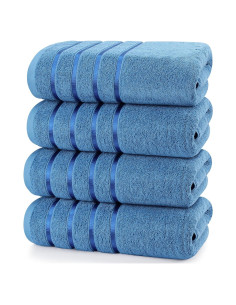 Juego de Toallas de Baño Utopia 4 Piezas 600 GSM Azul