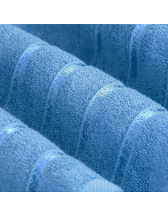 Juego de Toallas de Baño Utopia 4 Piezas 600 GSM Azul 2