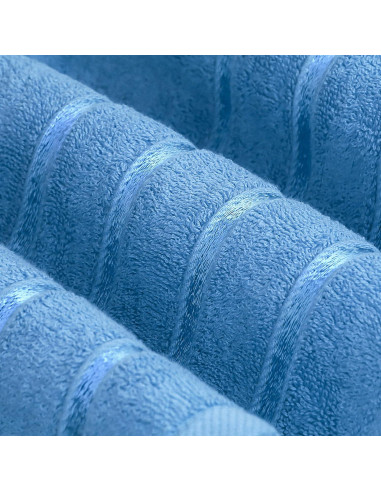 Juego de Toallas de Baño Utopia 4 Piezas 600 GSM Azul