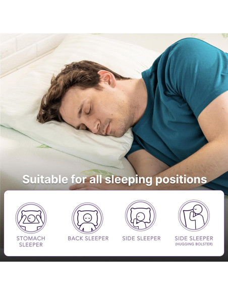 Colchón de Espuma Viscoelástica NapQueen 12" Completo Té Verde