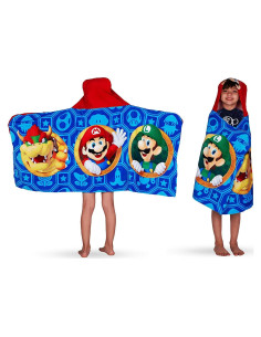 Toalla con Capucha Super Mario Franco 61x127cm Algodón