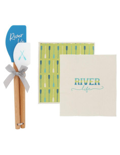 Set de Cocina Pavilion Gift - 2 Toallas y 2 Espátulas Vida del Río
