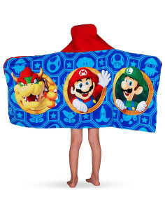 Toalla con Capucha Super Mario Franco 61x127cm Algodón 2